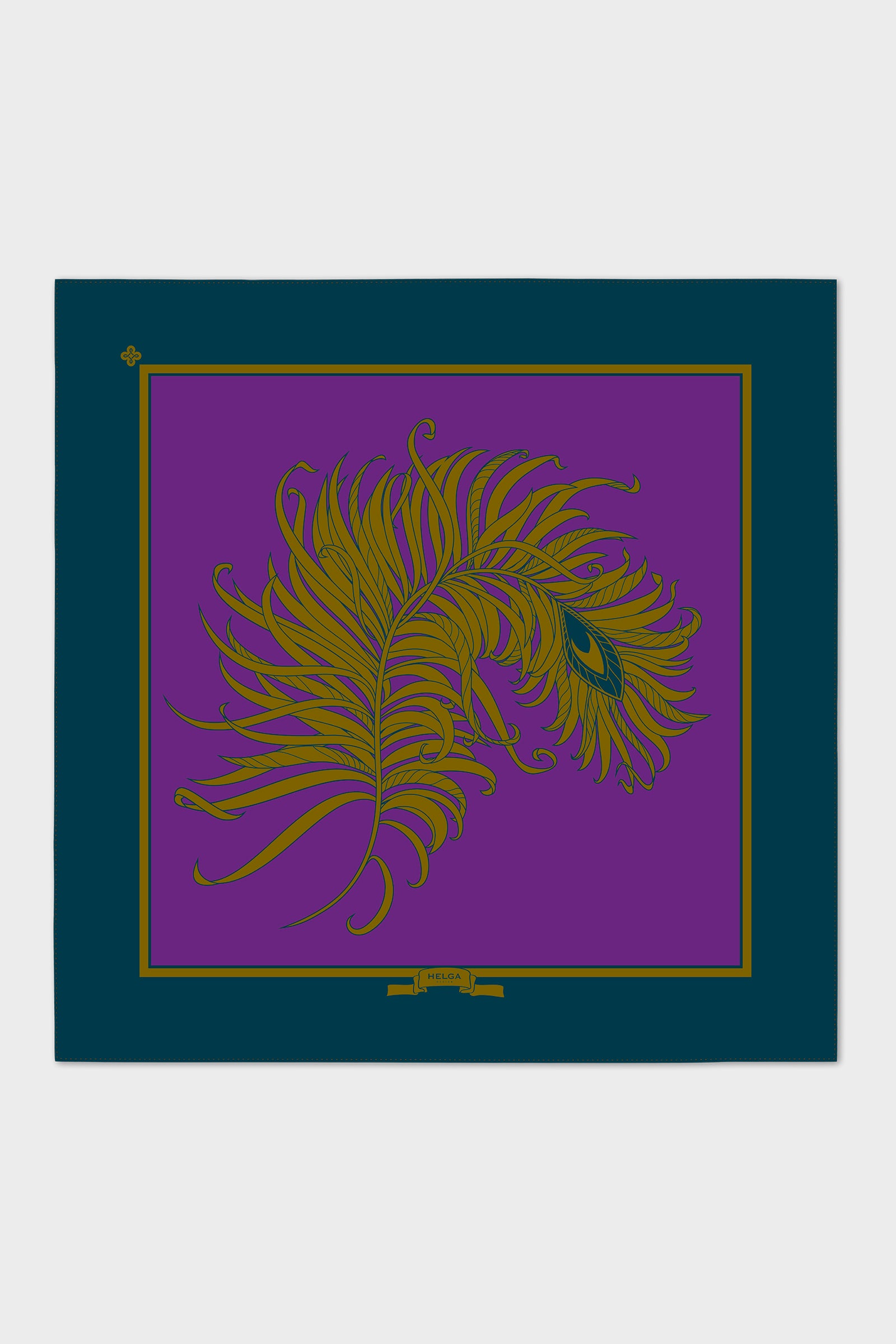 Imperial purple foulard 43"