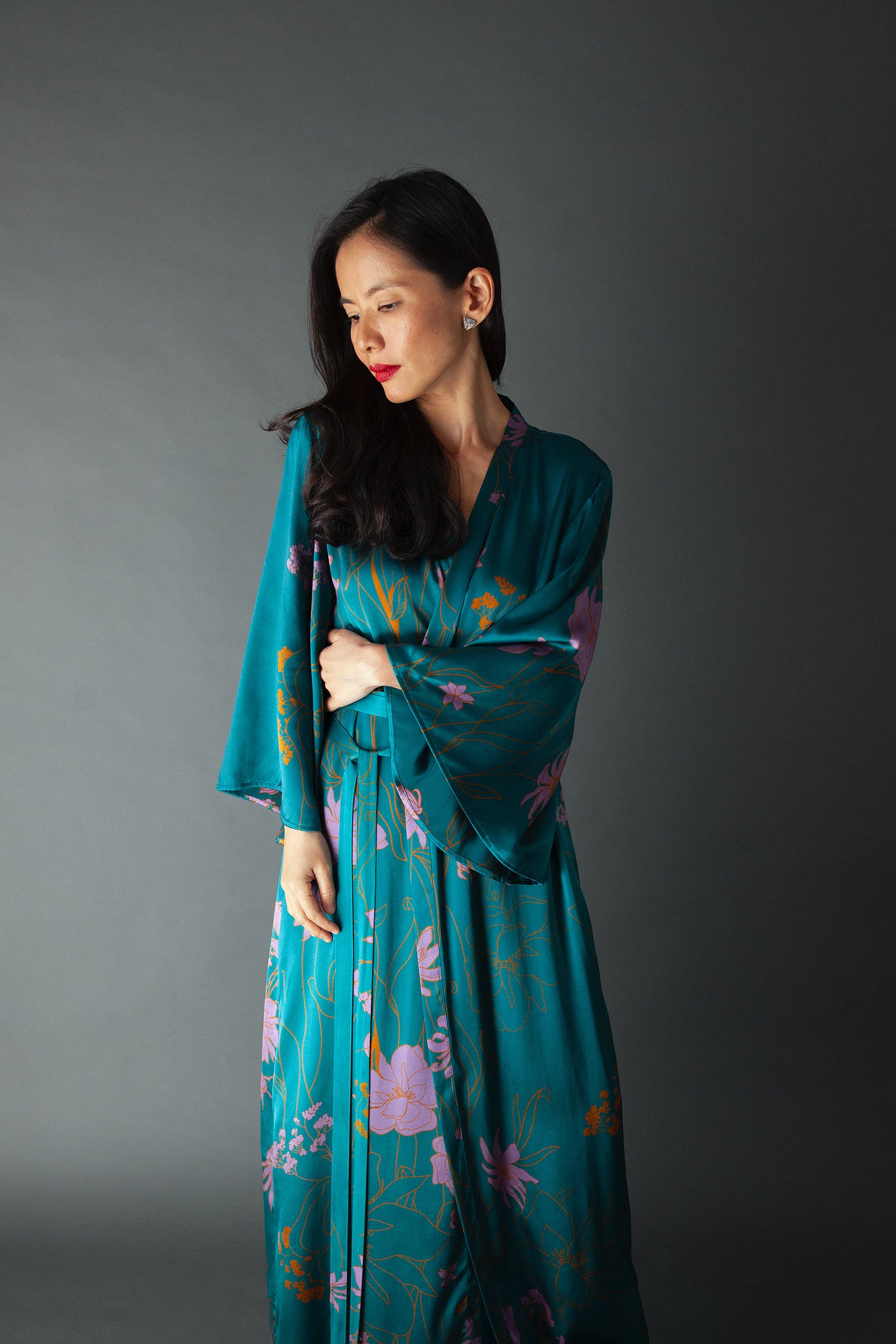 Turquoise kimono