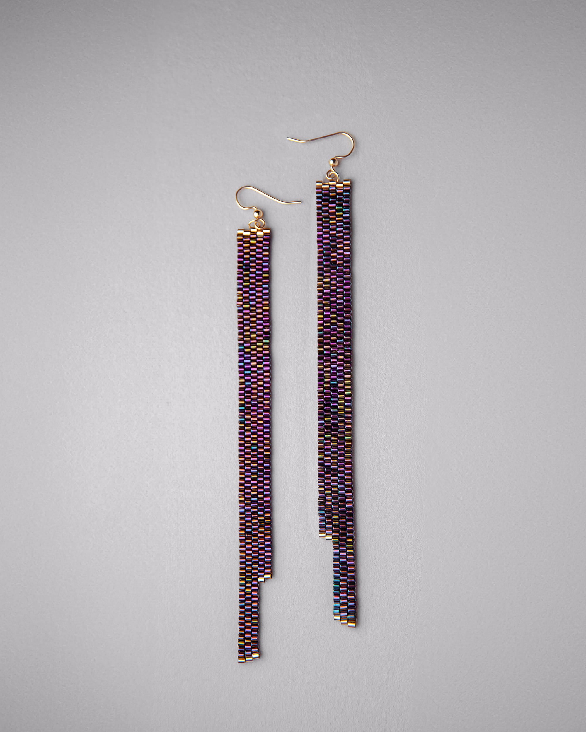 Cascade beaded earrings