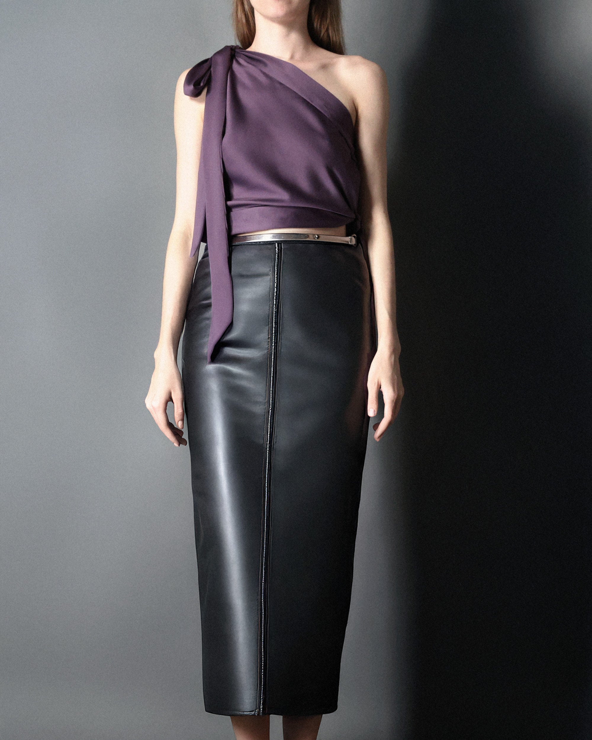 Dusty rose asymmetrical top