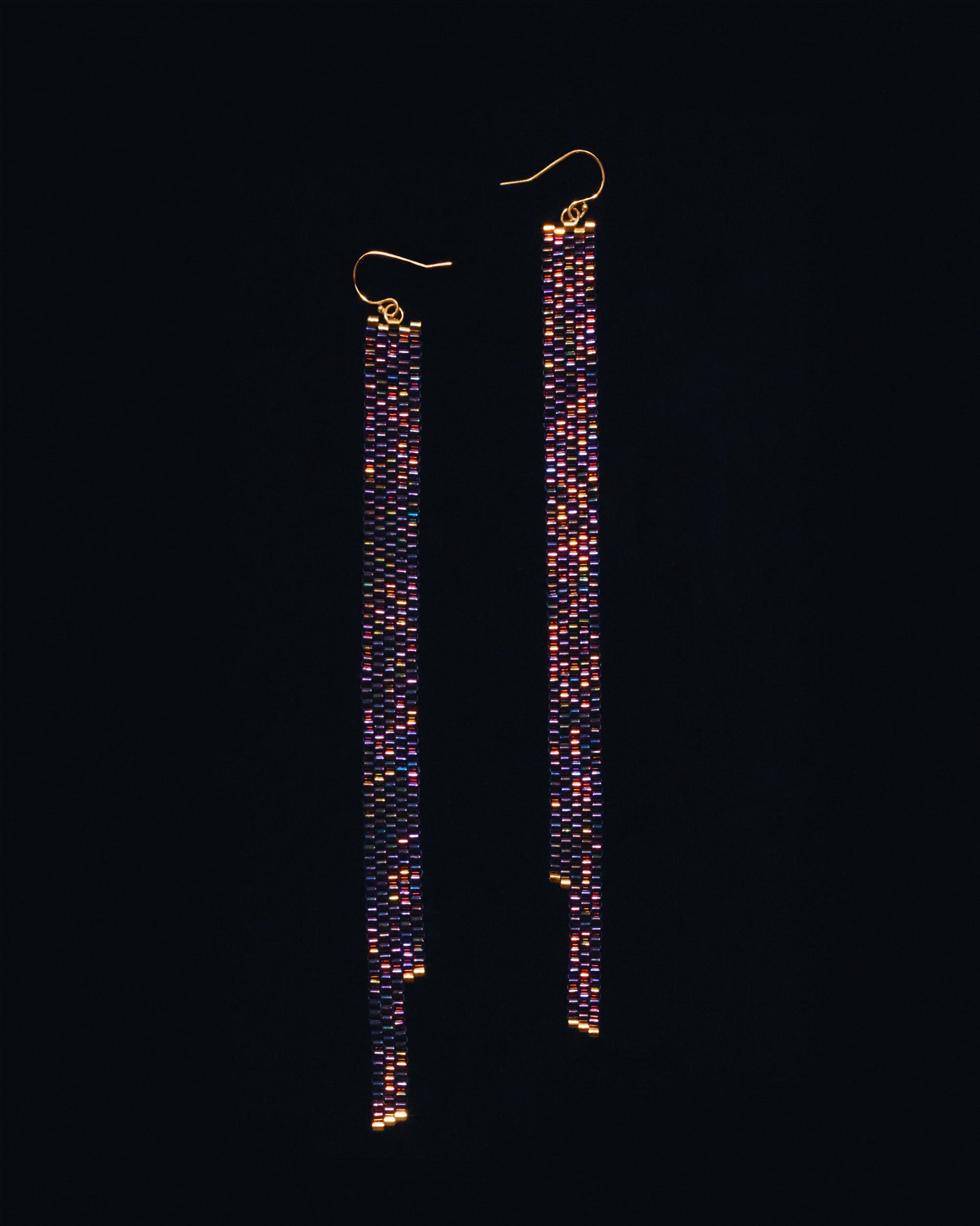 HELGA-DESIGN brand handcrafted beaded exquisite earrings